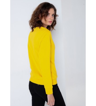 Lois Jeans Sweatshirt med puffmnster gul