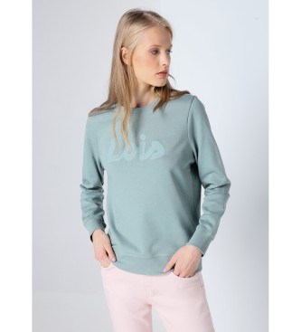 Lois Jeans Sweatshirt med pufprint, grn