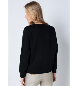 Lois Jeans Sweat imprim bouffant noir