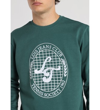 Lois Jeans Felpa con cappuccio grafica verde Elite