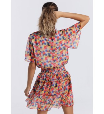 Lois Jeans Short multicoloured denim dress