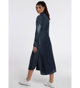 Lois Jeans Midi-kjole 131317 Navy