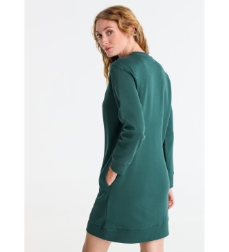 Lois Jeans Short green sweatshirt dress