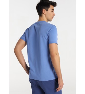 Lois Jeans Short Sleeve T-Shirt Graphic Chest blue