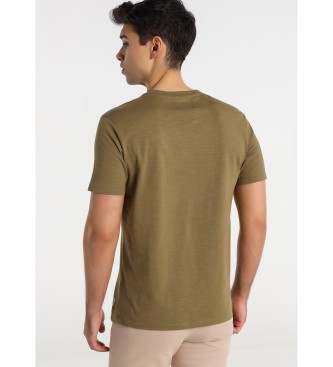 Lois Graphic Short Sleeve T-shirt green chest