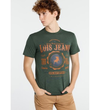 Lois T-shirt a maniche corte con grafica vintage verde