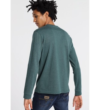 Lois Jeans T-shirt vert  manches longues