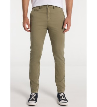 Lois Jeans Chino Pants Colors Slim Fit green
