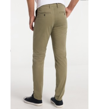 Lois Jeans Pantaloni chino di colore verde slim fit