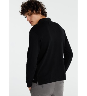 Lois Jeans Polo-Water Long Sleeve Pique Doublenegro