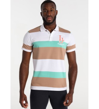 Lois Jeans Kurzarm-Poloshirt Multicolour Woven Stripe