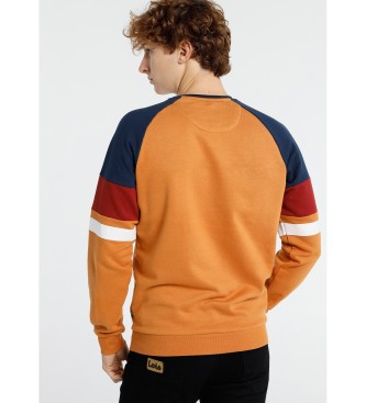 Lois Rangla Cortes orange sleeve sweatshirt