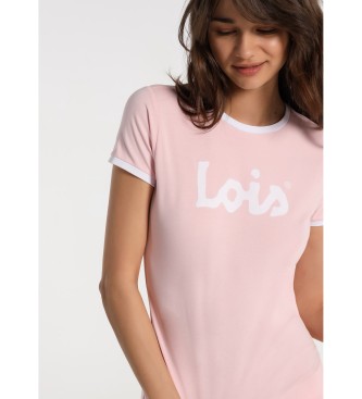 Lois Camiseta Lois Jeans rosa