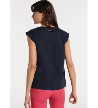 Lois T-shirt Lois Jeans - Scollo a V senza maniche Navy