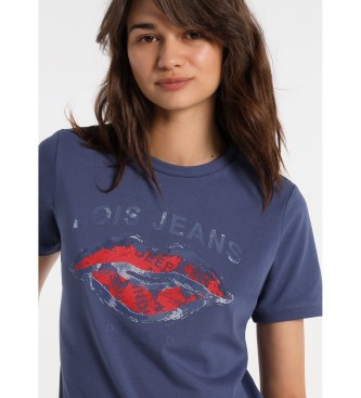 Lois T-shirt Lois Jeans - Graphic Short Sleeve blue