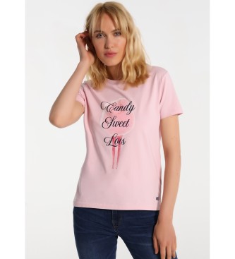Lois Jeans Lois Jeans T-shirt - Graphic Short Sleeve pink