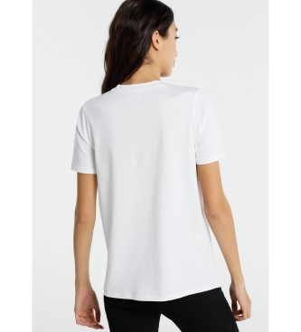 Lois T-shirt Lois Jeans - Manches courtes Graphique Foil blanc