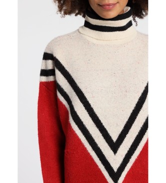 Lois Striped Pullover Collar Swans College 62