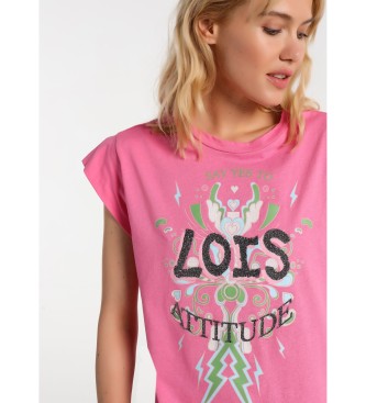 Lois T-Shirt sans manches avec graphique rose