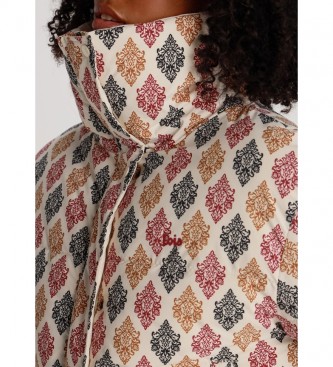 Lois Kytoto-Arcos Puffer Jacket Printed Beige