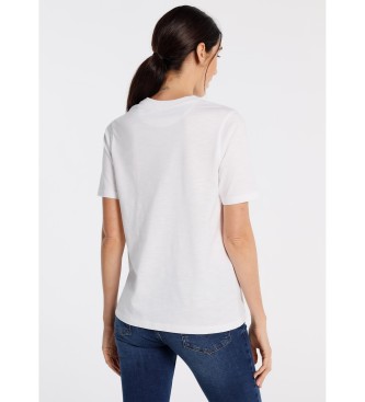Lois Jeans T-Shirt graphique blanc Sugar