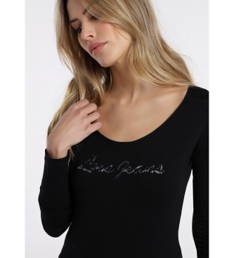 Lois T-shirt noir à manches longues