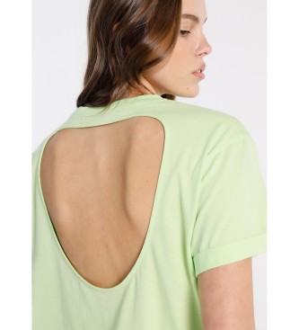 Lois Jeans Majica s hrbtnim izrezom zelena