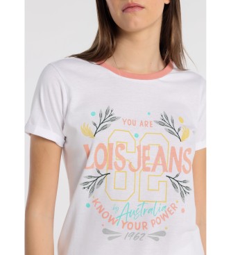 Lois Jeans T-shirt graphique Free People blanc