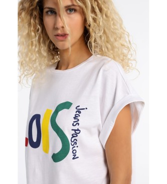 Lois T-Shirt graphique à manches doubles, blanc