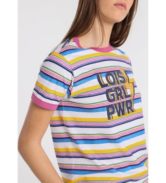Lois Jeans Camiseta Conforto Pink