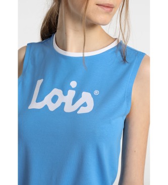 Lois T-shirt com logótipo Azul
