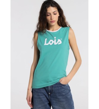 Lois Jeans T-Shirt Conforto Logotipo Vermelho