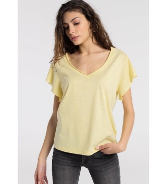Lois T-shirt Slub amarela