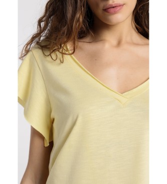 Lois T-shirt Slub amarela