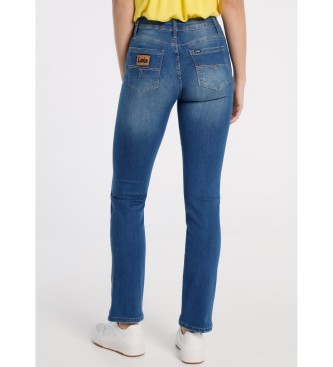 Lois Jeans Jeans Denim Blauw Double Stone Straight Fit Blauw