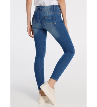 Lois Jeans Denim Double Stone Push Up Skinny Fit Azul