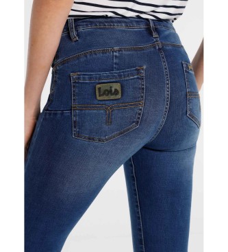 Lois Jeans Denim Blu Medio Push Up Skinny Fit Blu