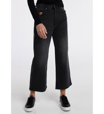 Lois Jeans Jeans - Box Tall Straight Wide Crop black