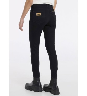 Lois  Jeans - Pantalon skinny taille haute Half Box Ankle noir