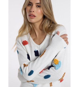 Lois Pullover - Col blanc