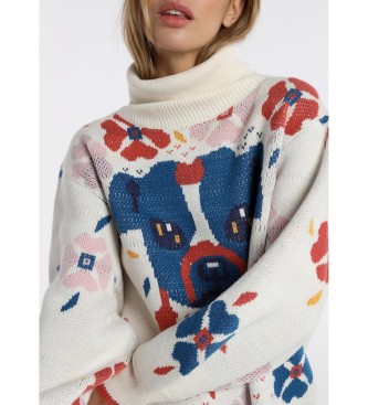 Lois White turtleneck sweater
