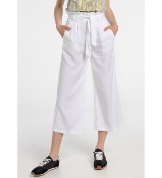 Lois Jeans Pantalon Cinturn Blanc