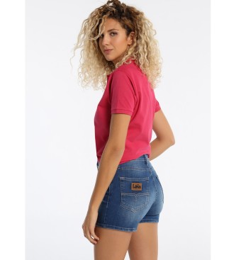 Lois Jeans Kort Middelmatig Blauw Licht Blauw