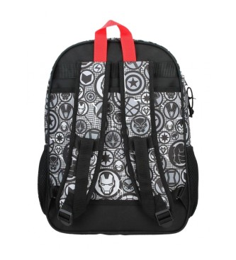 Disney Avengers Heroes Backpack Two compartments black -30x40x13cm