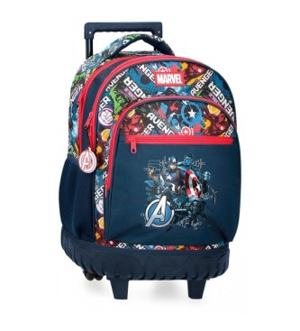 Joumma Bags Avengers legendariske rygsk med hjul Navy