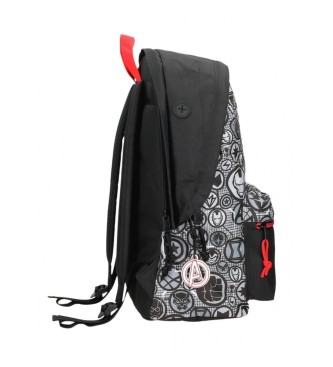 Disney Avengers Heroes School Backpack with computer holder black -31x44x17,5cm