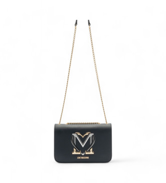 Love Moschino Torba z sercem czarna