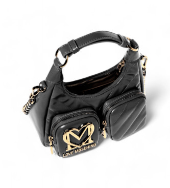 Love Moschino Obliquo Stepptasche schwarz