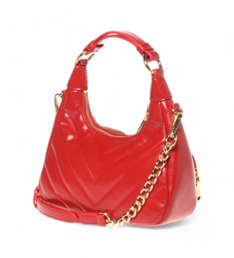 Love Moschino Gewatteerde rode Obliquo tas