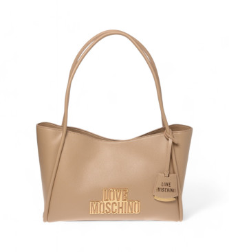 Love Moschino Beżowa torba typu shopper